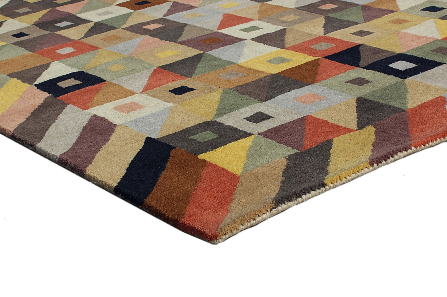 Wool Handtufted Carpet Multi Cajas